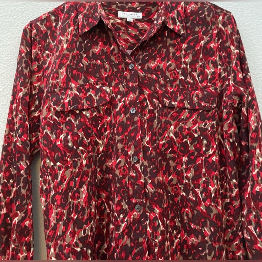 Equipment Animal Print Blouse - Picture 5 of 8